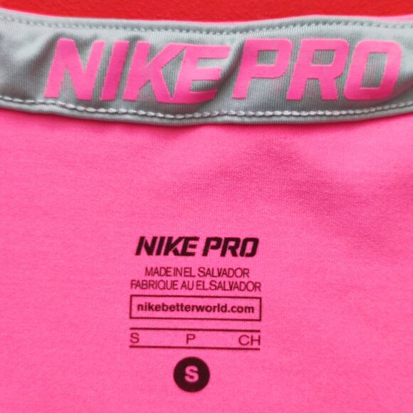 Nike Pro Dri-Fit athletic shirt pink women's size S - Picture 4 of 5